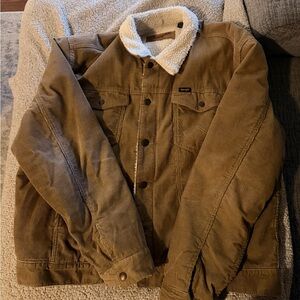 Men's wrangler Brown Corduroy Jacket with Sherpa Collar cowboy cut